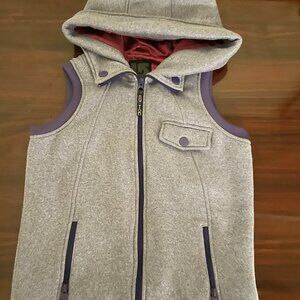 Burton Girls Large Dry Ride Heathered Purple Vest Snowboard Ski Outerwear